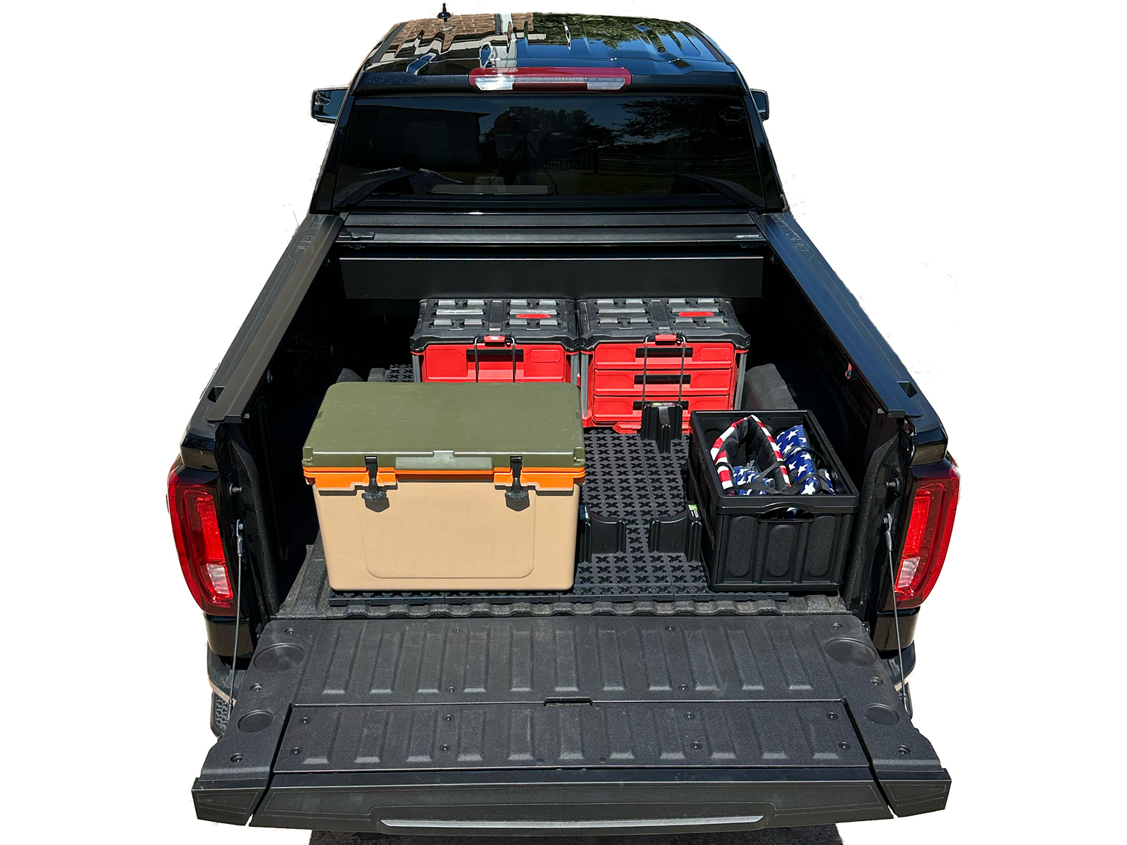 Tmat Ultimate Truck Bed Organizer - 96x50 TMAT-KIT-96X50 | RealTruck
