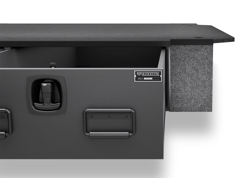 TruckVault Covered Bed Line Storage System 23720-T-CHSILU2-20L-P5