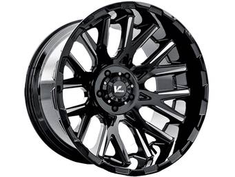 V-Rock Milled Gloss Black VR10X Recoil Wheels