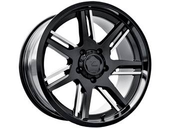 V-Rock Milled Matte Black VR12 Throne Wheels