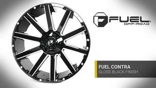 Fuel Contra Gloss Black Milled Wheel