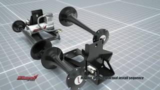 RAM 1500 Onboard Air and Train Horn System with 730 Train Horn By Kleinn