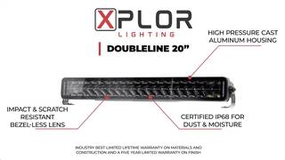 Go Rhino XPLOR Lighting - 20" DOUBLELINE Light Bar