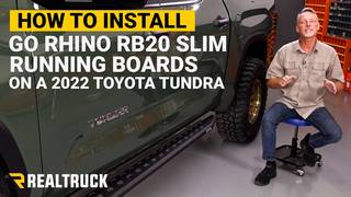 How to install Go Rhino RB20 Slim Running Boards on 2022 Tundra