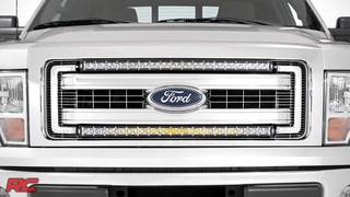 2009-2014 Ford F-150 30-inch Curved Single-Row LED Light Bar Grille Mount Kit by Rough Country