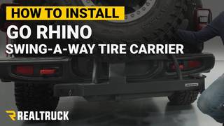 How to install the Go Rhino Swing-A-Way Tire Carrier on a 2024 Jeep Gladiator