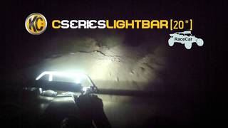 KC HiLiTES Off-Road Light Testing on Race Car - 20" C Series LED Light Bar, Combo #335