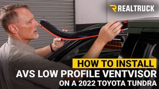 How to Install AVS Low Profile Ventvisor Window Deflectors on a 2022 Toyota Tundra