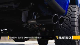Gibson Elite Black Cat-Back Exhaust System 2017 Ford F-150 5.0