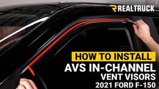 How to Install AVS In Channel Vent Visors on a 2021 Ford F-150