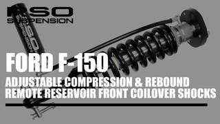 Ford F-150 - Adjustable Compression & Rebound Remote Reservoir Front Coilover Shocks