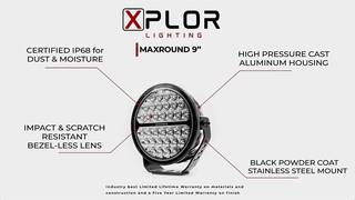 Go Rhino XPLOR Lighting - MAXROUND 9"