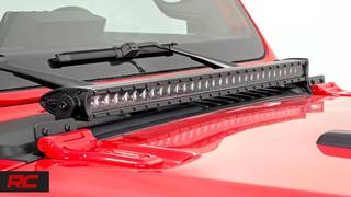 Jeep Wrangler JL 30-inch LED Light Bar Hood Mount by Rough Country