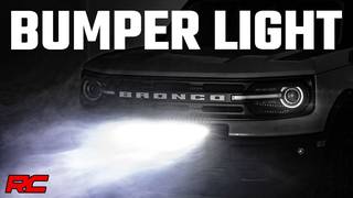 2021 Ford Bronco Sport 20 inch LED Light Bar Bumper Mount By Rough Country