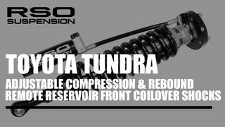 Toyota Tundra - Adjustable Compression & Rebound Remote Reservoir Front Coilover Shocks