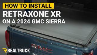 How to Install RetraxONE XR Manual Retractable Tonneau Cover w/ T-Slot Rails on a 2024 GMC Sierra