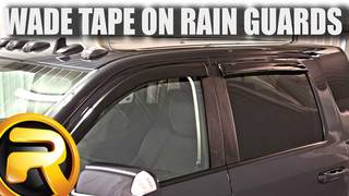 How to Install Wade Tape on Rain Guards