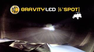 KC HiLiTES Off-Road Light Testing on UTV - Gravity® LED G6 Spot System