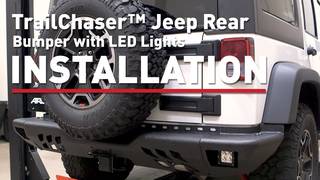ARIES Jeep Rear Bumper Install: TrailChaser™ Rear Bumper on 2017 Jeep Rubicon Wrangler-2081021