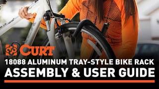 CURT 18088 Aluminum Tray-Style Bike Rack | Assembly and User Guide