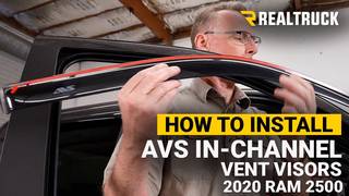 How to Install AVS In Channel Vent Visors on a 2020 Ram 2500