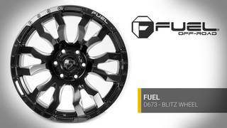 Fuel Blitz Gloss Black Milled Wheel 