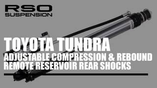 Toyota Tundra - Adjustable Compression & Rebound Remote Reservoir Rear Shocks