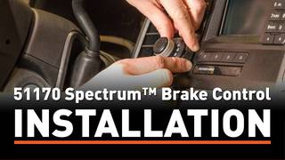 Brake Control Install: CURT 51170  Spectrum™ Brake Control