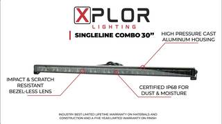 Go Rhino XPLOR Lighting - 30" SINGLELINE COMBO Light Bar