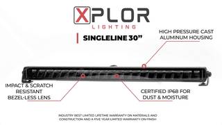 Go Rhino XPLOR Lighting - 30" SINGLELINE Light Bar