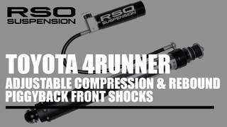 RSO Suspension - Toyota 4Runner - Adjustable Compression & Rebound Remote Reservoir Rear Shocks