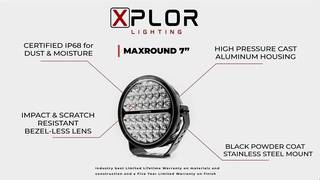 Go Rhino XPLOR Lighting - MAXROUND 7"