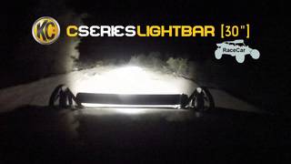 KC HiLiTES Off-Road Light Testing on Race Car - 30" C Series LED Light Bar, Combo #336