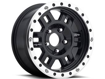 Vision Forged Gloss Black Manx Beadlock Wheels