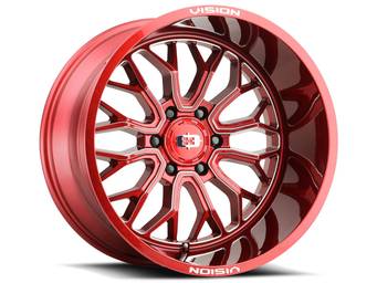 Vision Milled Red Riot Wheel