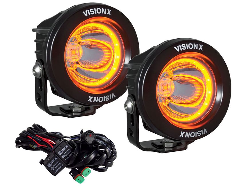 Vision X Optimus Round Halo LED OffRoad Lights XILOPRHA115KIT RealTruck