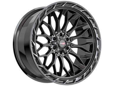 Vortek Gloss Black & Tinted Black VRP-503 Wheels | RealTruck Vortek Gloss Black & Tinted Black VRP-503 Wheels | RealTruck