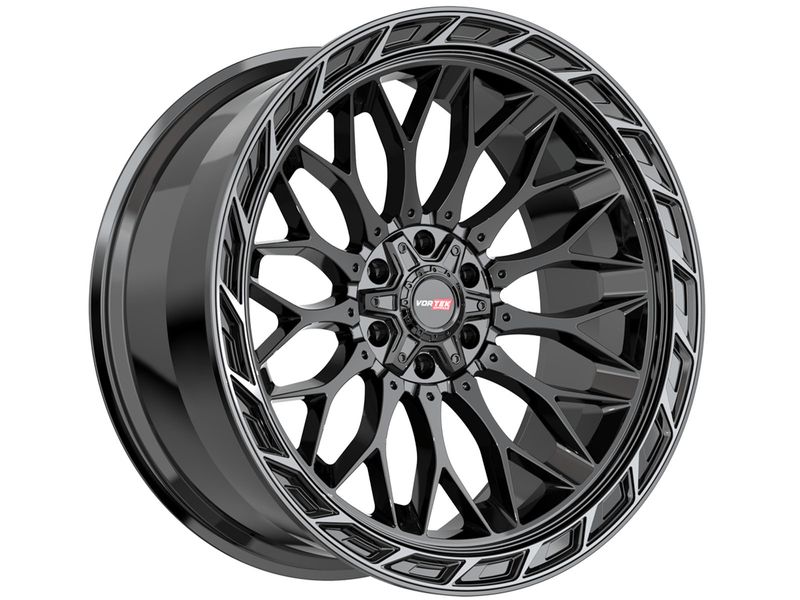 Vortek Gloss Black & Tinted Black VRP-503 Wheels | RealTruck