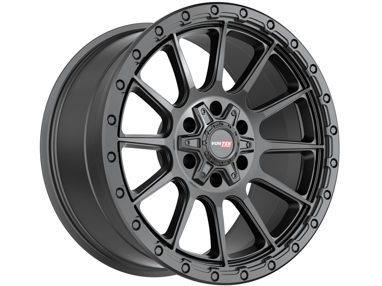 Vortek Matte Black VRT-606 Wheels | RealTruck