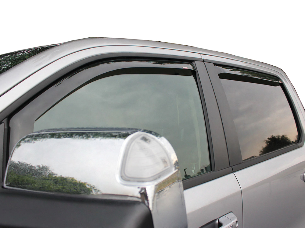 Dark Smoke WeatherTech Custom Fit Rear Side Window Deflectors for Nissan Frontier Crew Cab 