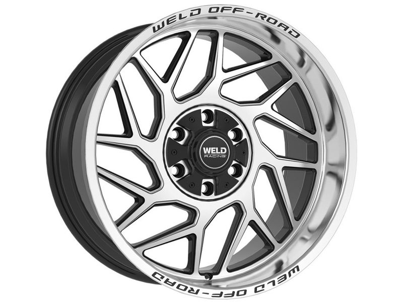 Weld OffRoad Machined Gloss Black Fulcrum Wheels RealTruck