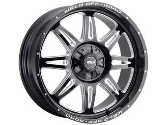 Weld Off-Road Milled Gloss Black Cheyenne Wheel