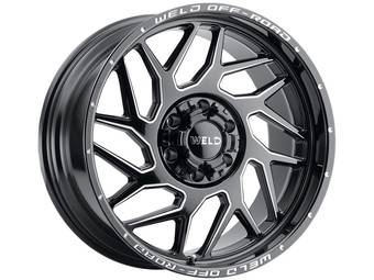 Weld Off-Road Milled Gloss Black Fulcrum Wheel