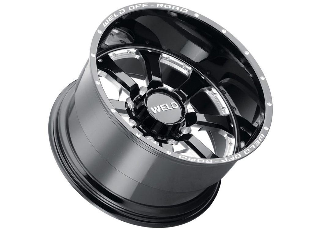 Weld Off-Road Milled Gloss Black Granada Eight Wheels | RealTruck