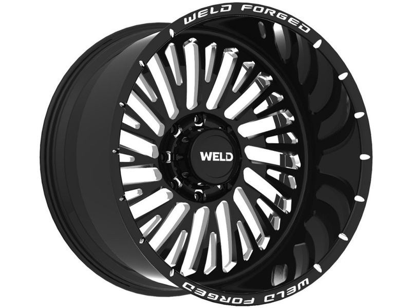 Weld Milled Gloss Black Jericho XT Wheels RealTruck