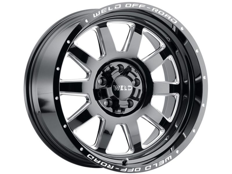 Weld OffRoad Milled Gloss Black Stealth Wheel MWCW10202017475 RealTruck