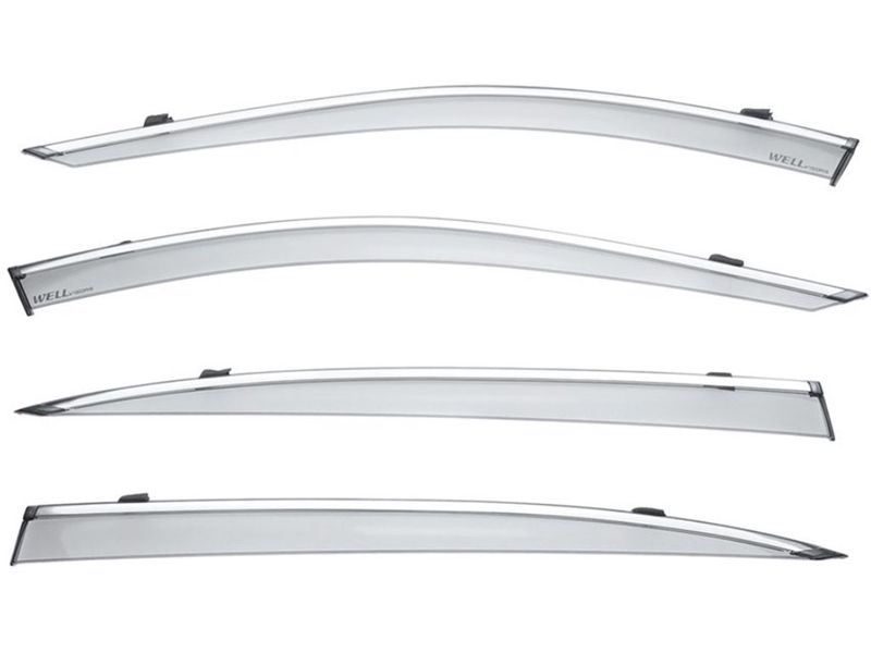 WellVisors Smoke Tint Window Visors For 1989-1995 Toyota Pickup - Premium Series 4pc Set