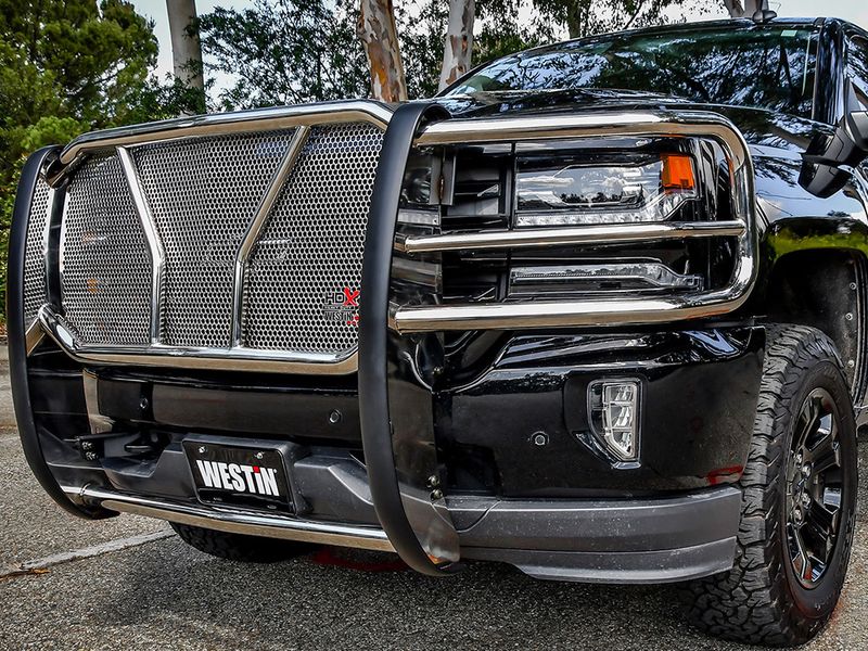 Westin HDX Stainless Grille Guard | RealTruck