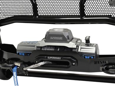 Westin HDX Winch Mount Black Grille Guard 57-93995 | RealTruck