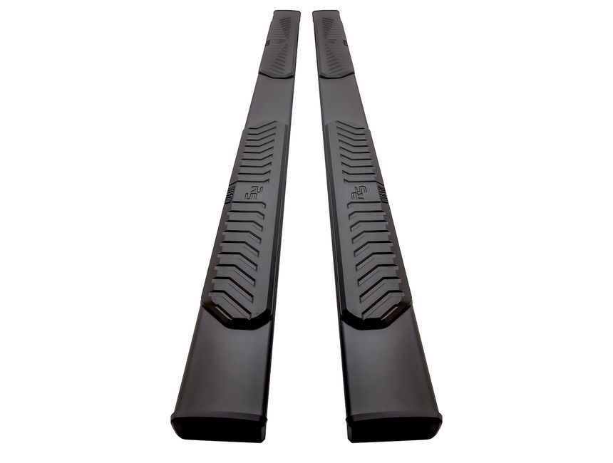 Westin R5 Black Nerf Step Bars - 5" Wide Step, Rocker Panel Mount For Select Trucks